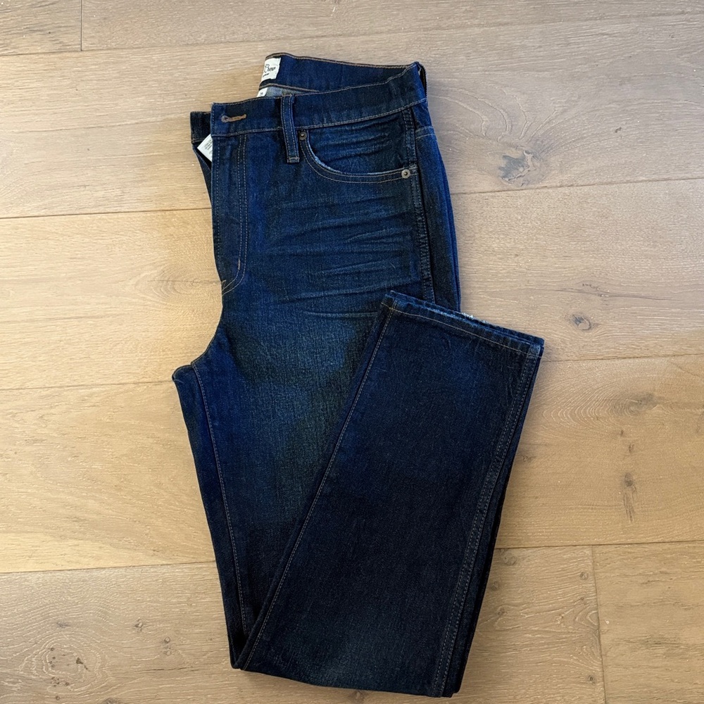J. Crew dark Indigo Denim jeans 10” vintage straight size 29